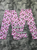 Hello Kitty Rosa Cuadros Pijama De 5 Piezas