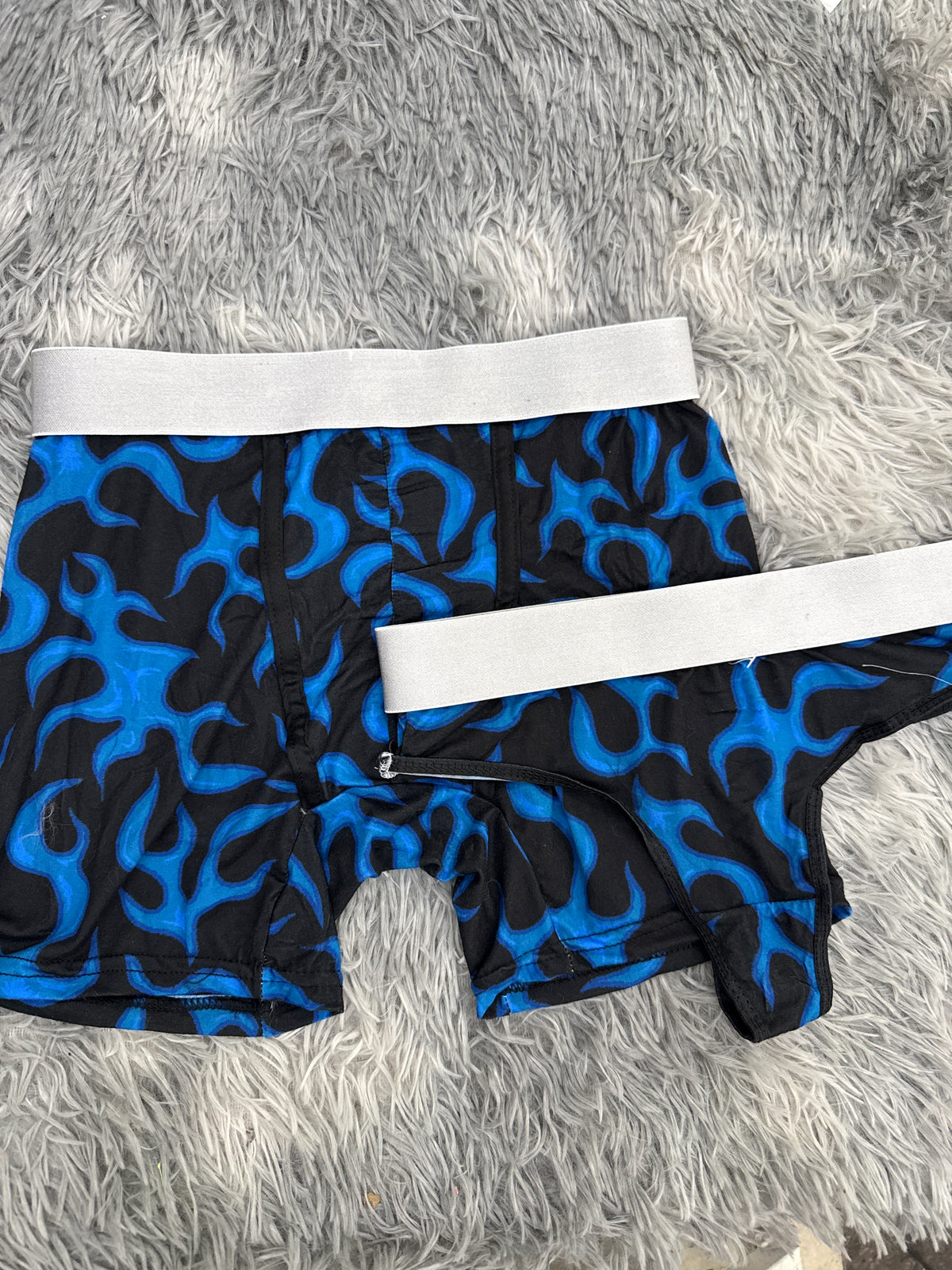 Flamas Azules Duo Unitalla Con Tanga