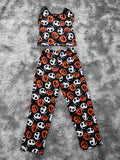 Jack Y Calabaza Blusa Con Pantalón Pijama De Dama