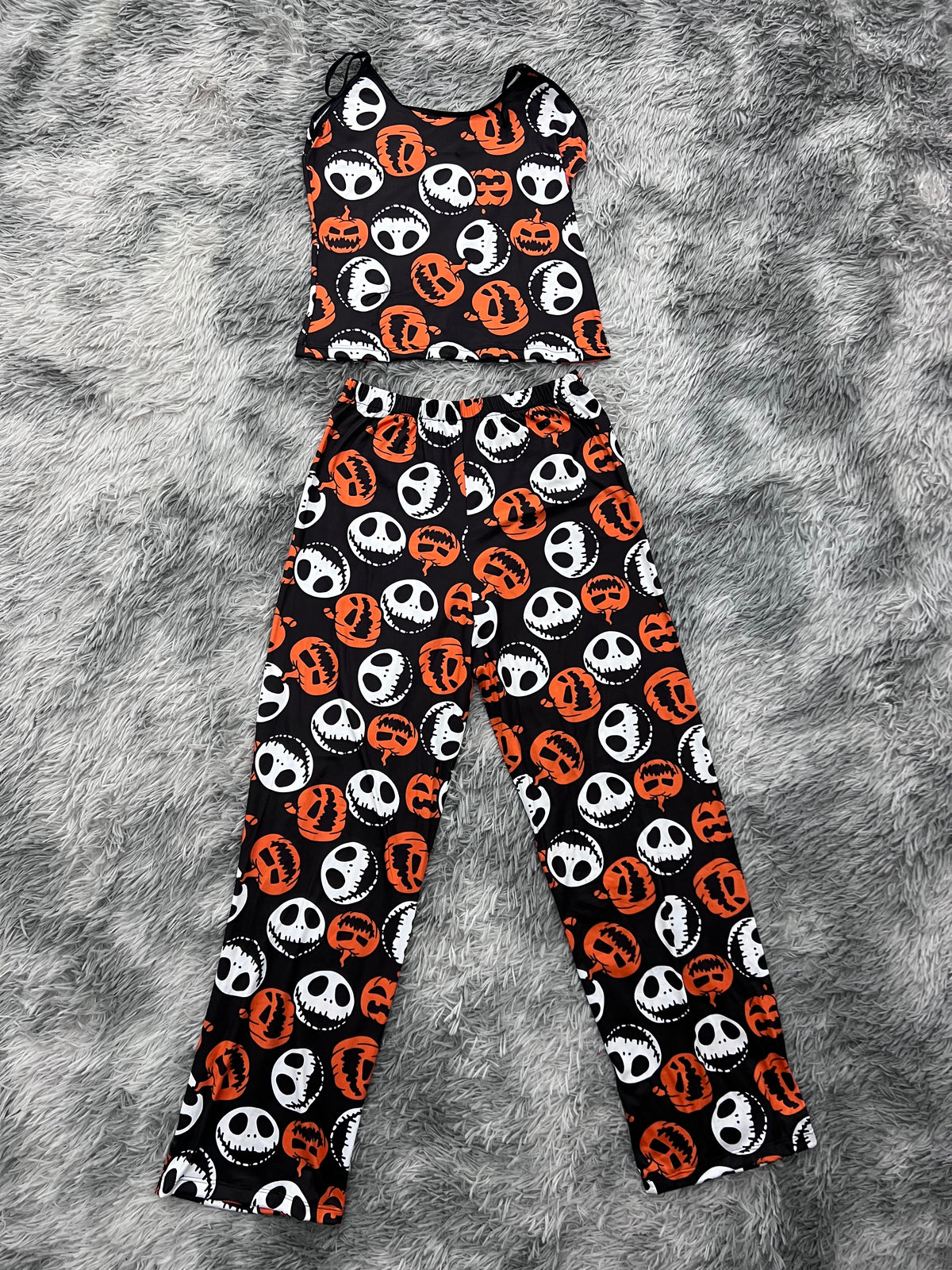 Jack Y Calabaza Blusa Con Pantalón Pijama De Dama