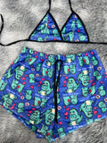 Dinosaurios Top Con Short Afelpado