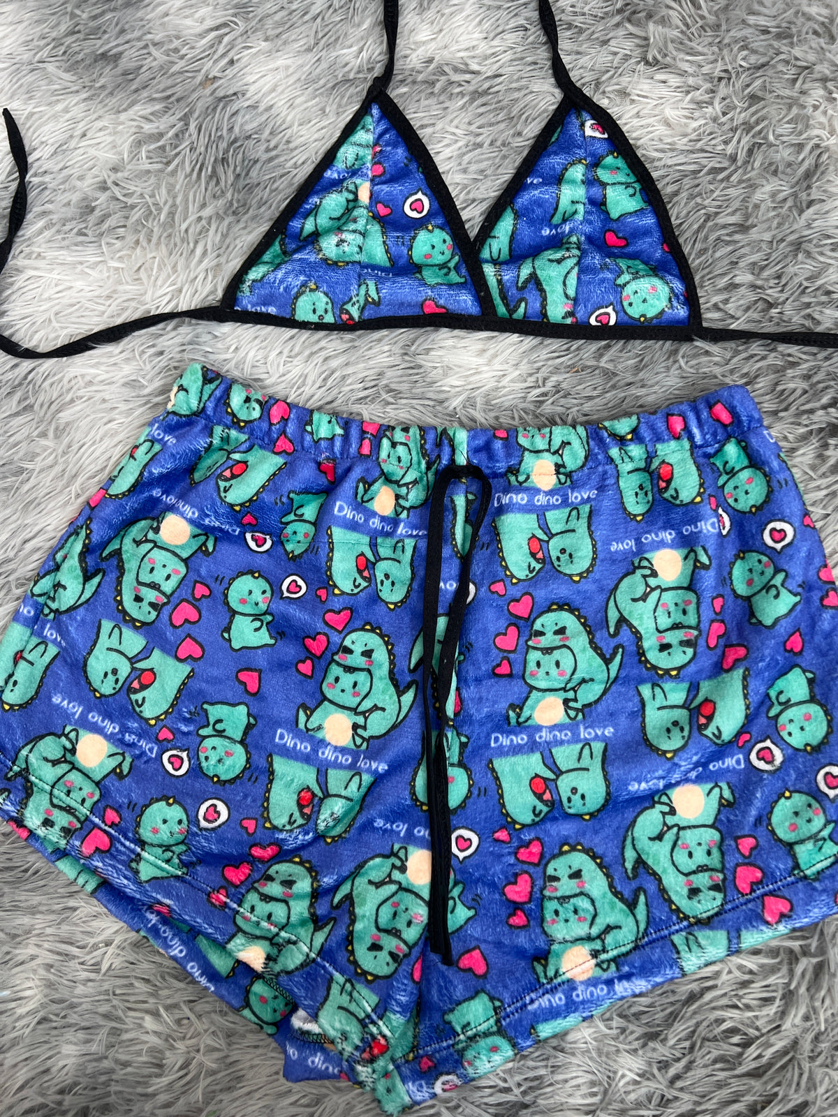 Dinosaurios Top Con Short Afelpado