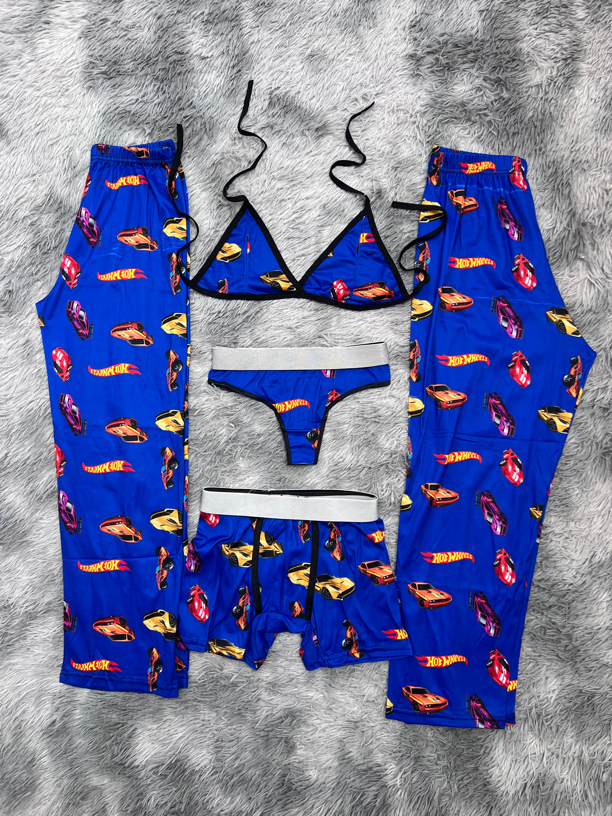 Carros Hotweels Pijama De 5 Piezas