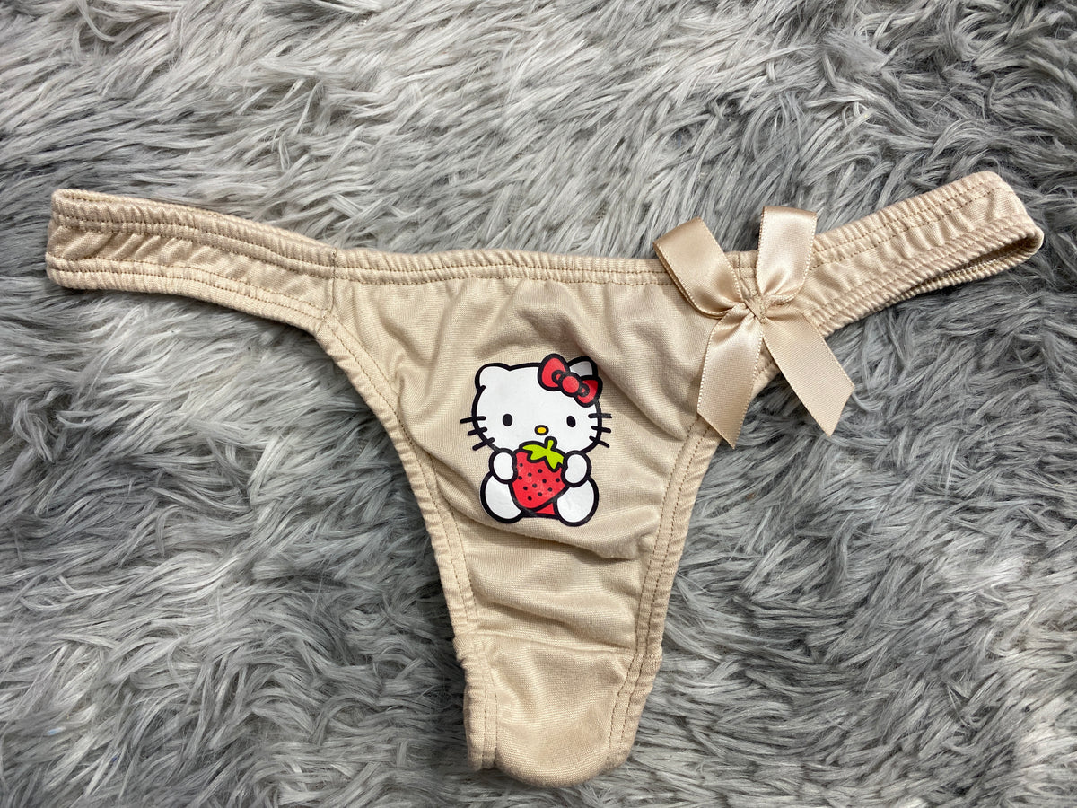 Hello Kitty Gruesa Color Café Tanga De Dama