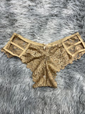 Líneas Delanteras Beige Tanga De Dama