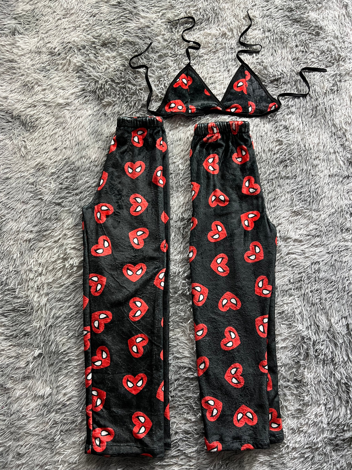 Spiderman Corazón Duo De Pijama Afelpada