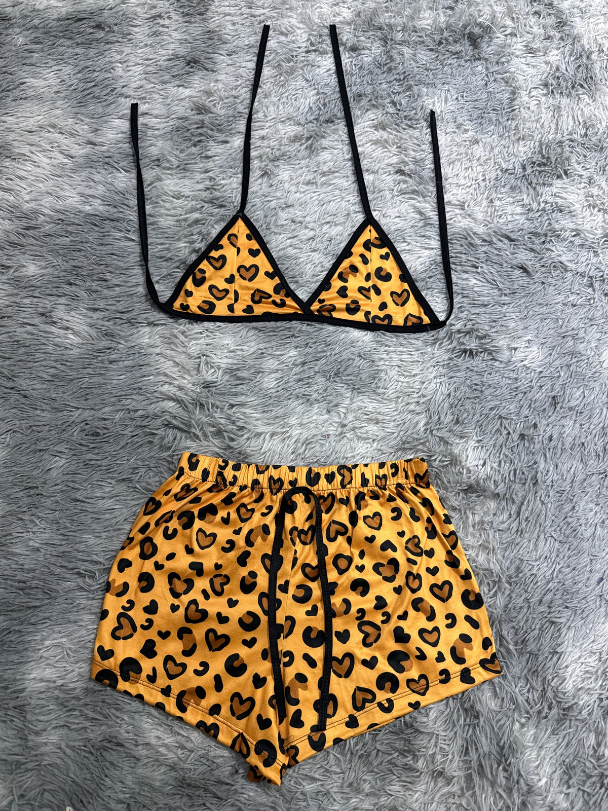 Leopardo Top Con Short Brush