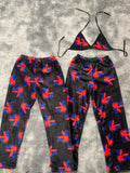 Play Boy Rojo Y Azul Duo De Pijama Afelpada