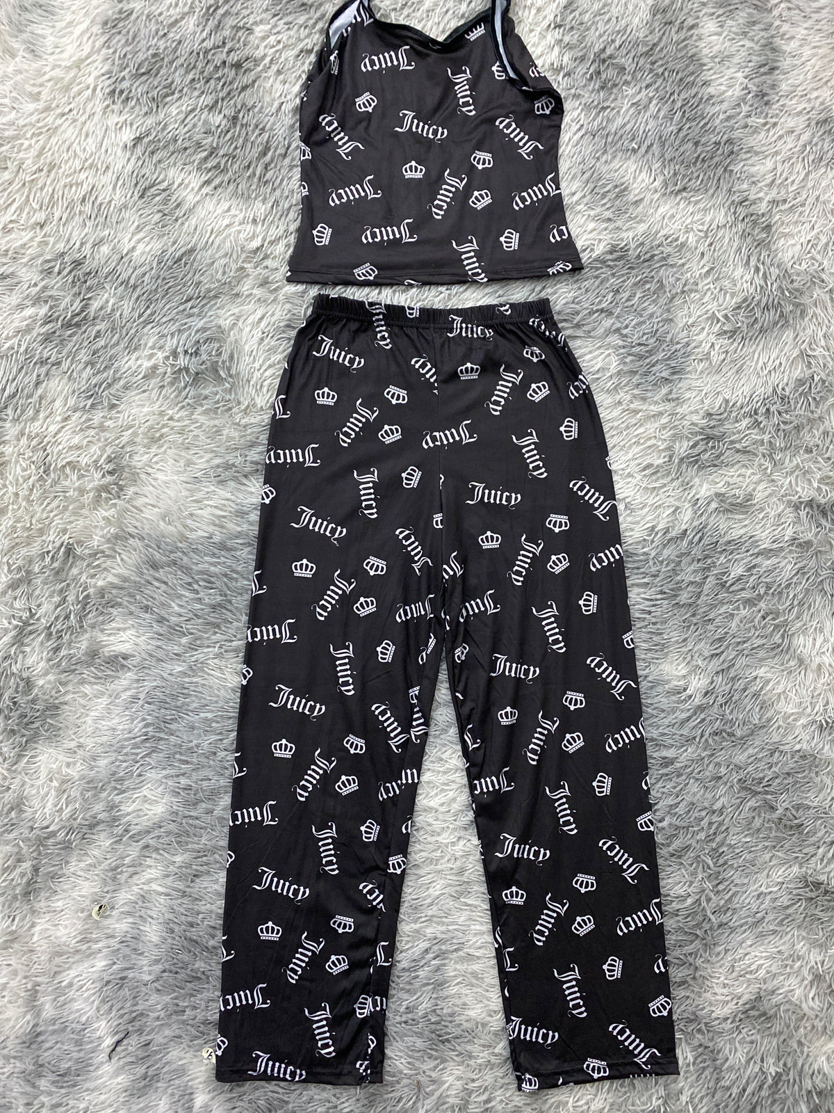 Juicy Negro Blusa Con Pantalón