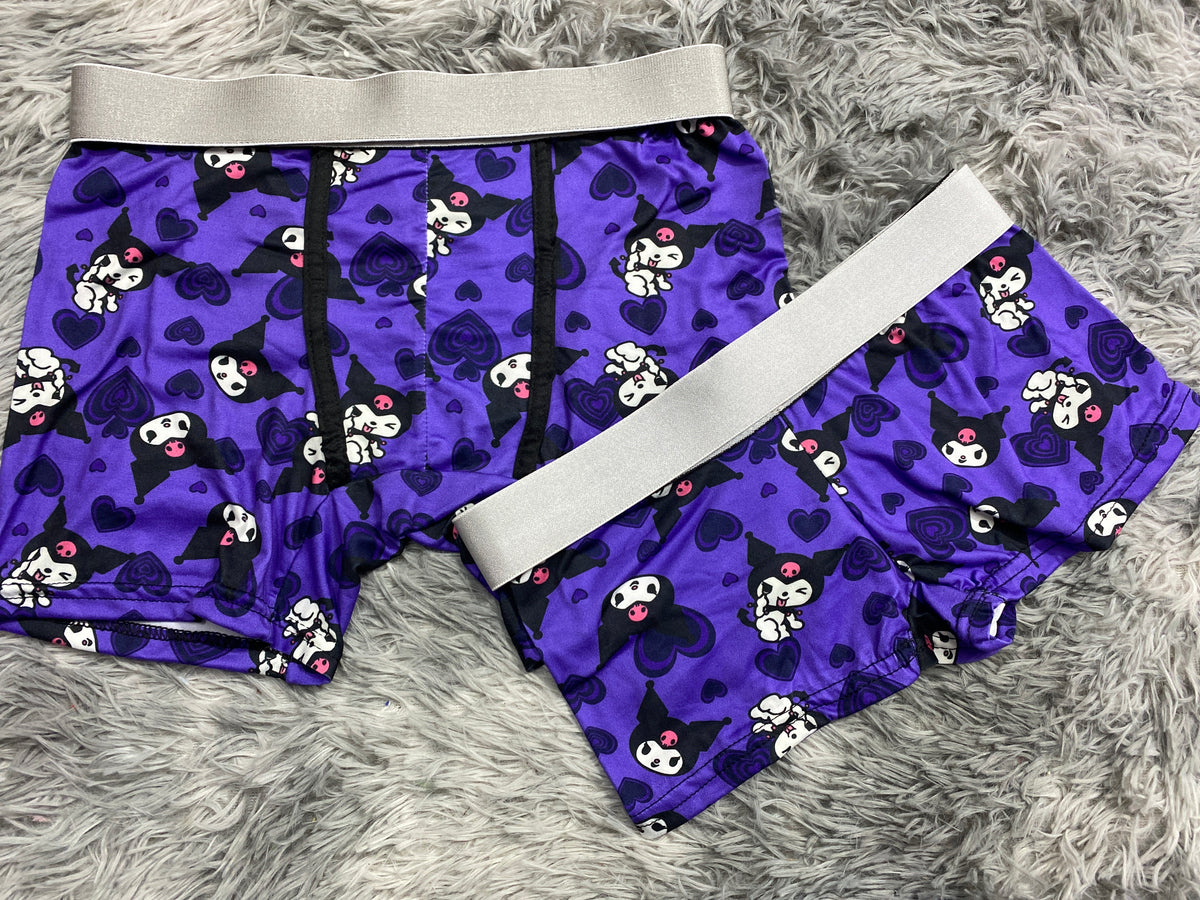 Kuromi Corazones Morados Duo Con Boxer Unitalla