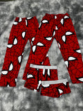 Spiderman Caras Rojo Pijama De 5 Piezas