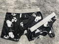 Snoopy Fondo Negro Duo Unitalla Con Tanga