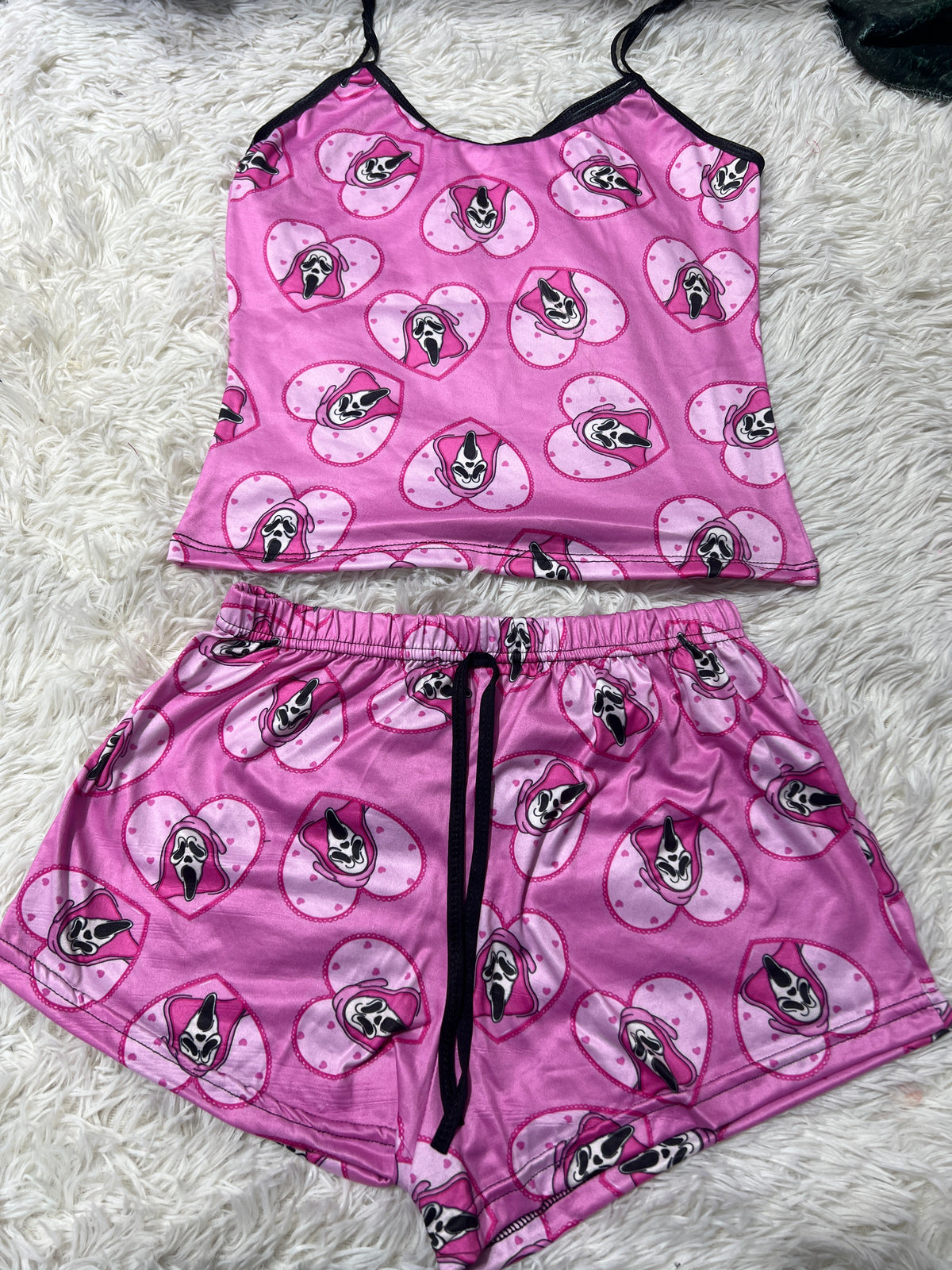 Scream Rosa Blusa Con Short