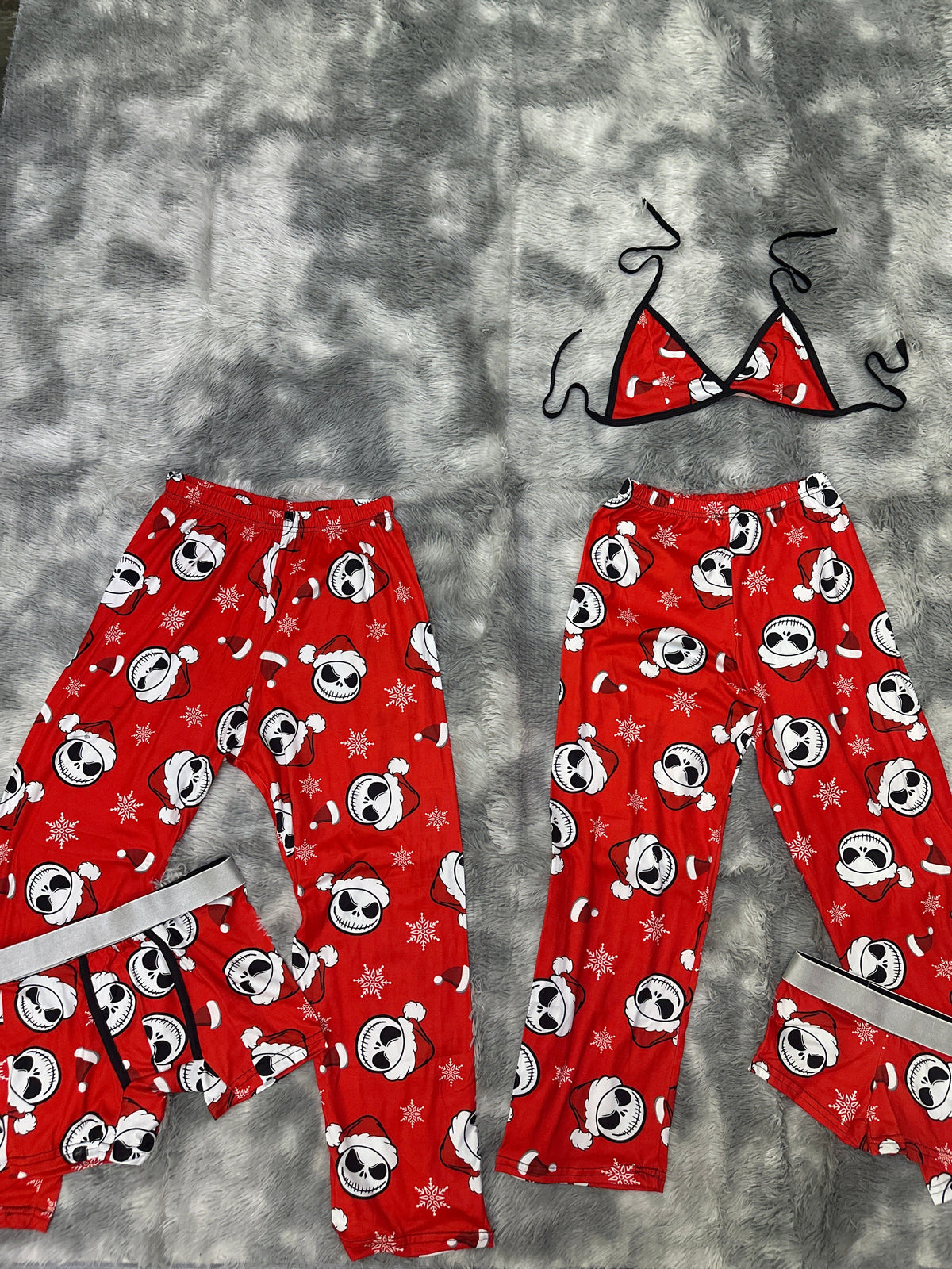 Jack Rojo Navideño Pijama De 5 Piezas