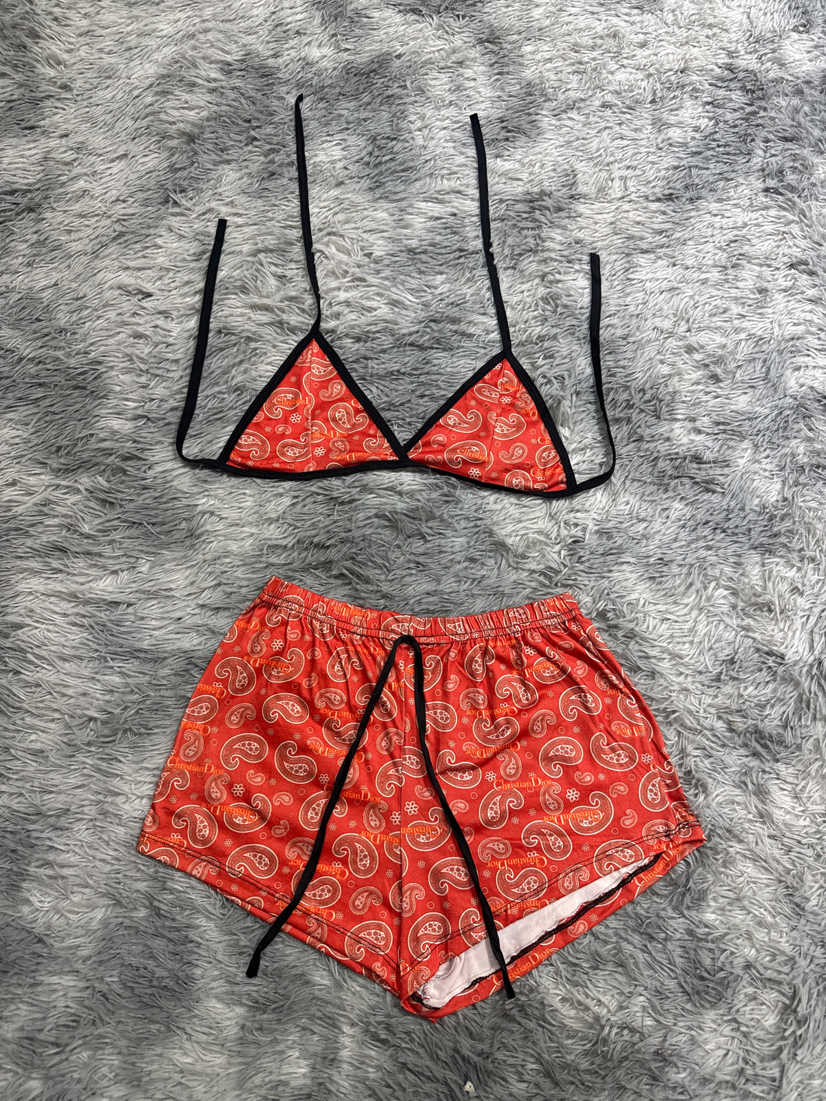 Cd Rojo Top Con Short Brush
