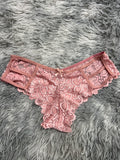Líneas Delanteras Rosa Tanga De Dama