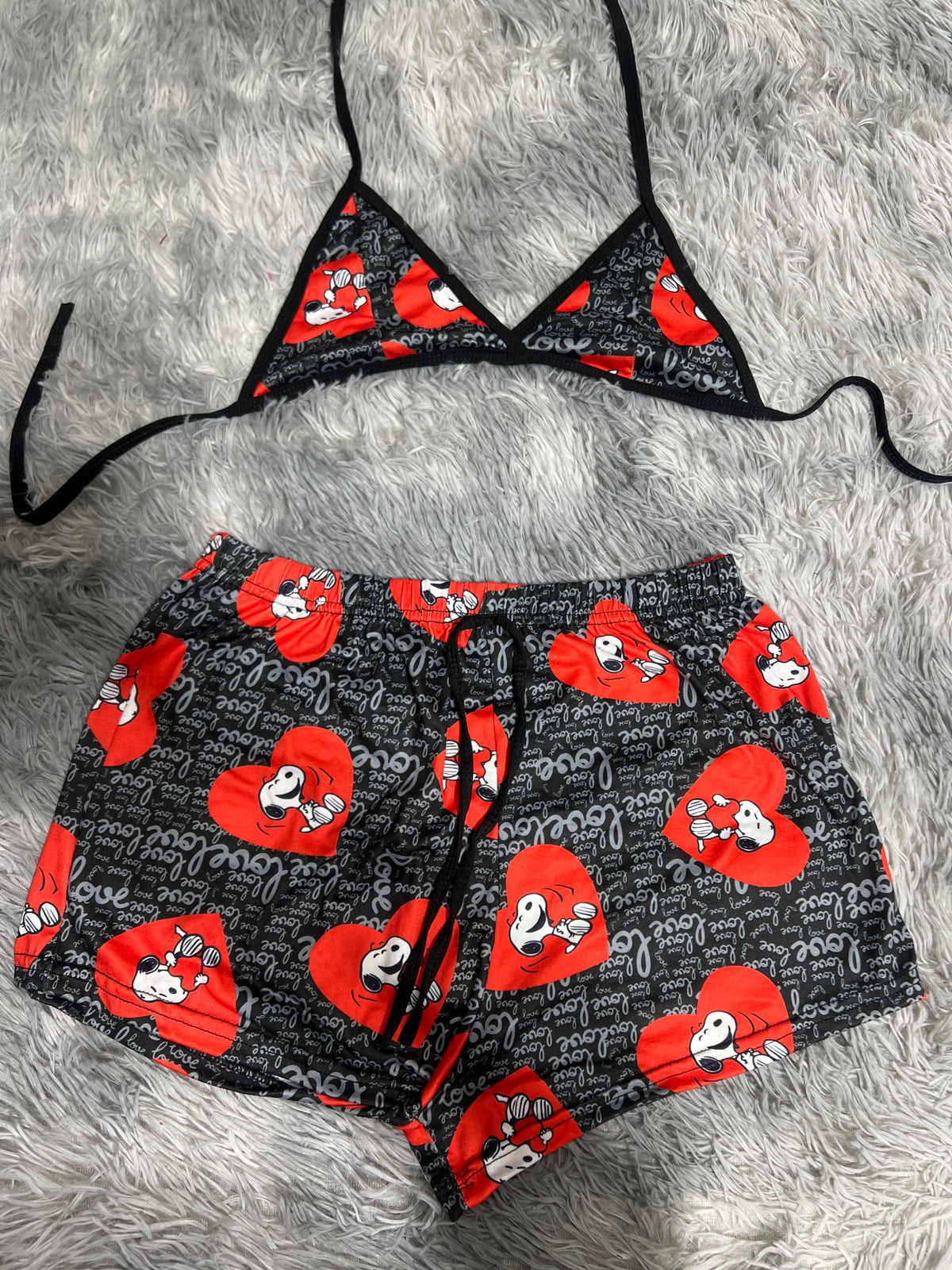 Snoopy Love Top Con Short Brush