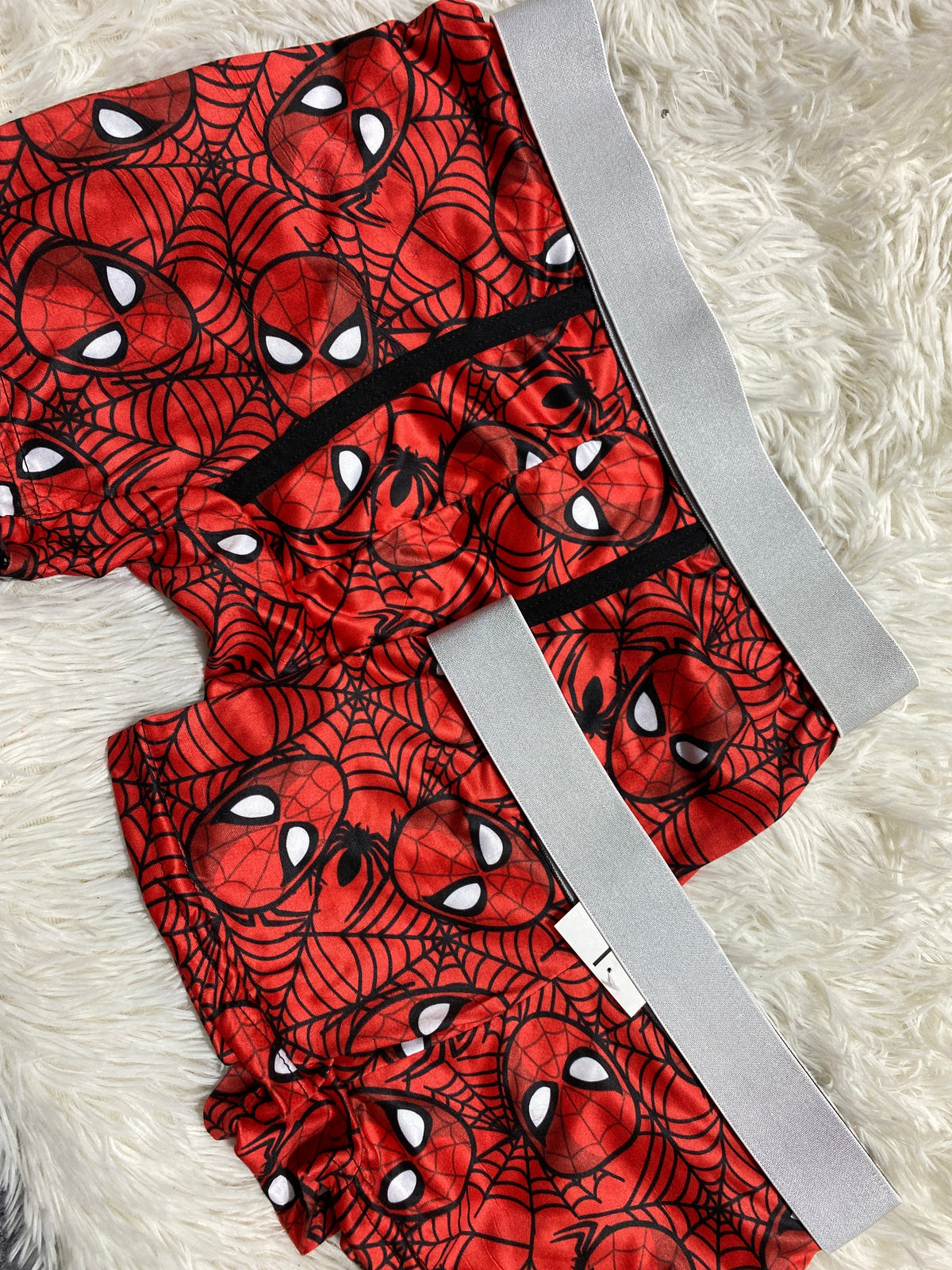 Spiderman Telarañas Fondo Rojo Duo Con Boxer XL