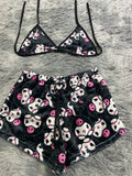 Kuromi Top Con Short Afelpado