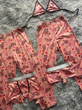 Rosita Fresita Clasica Pijama De 5 Piezas