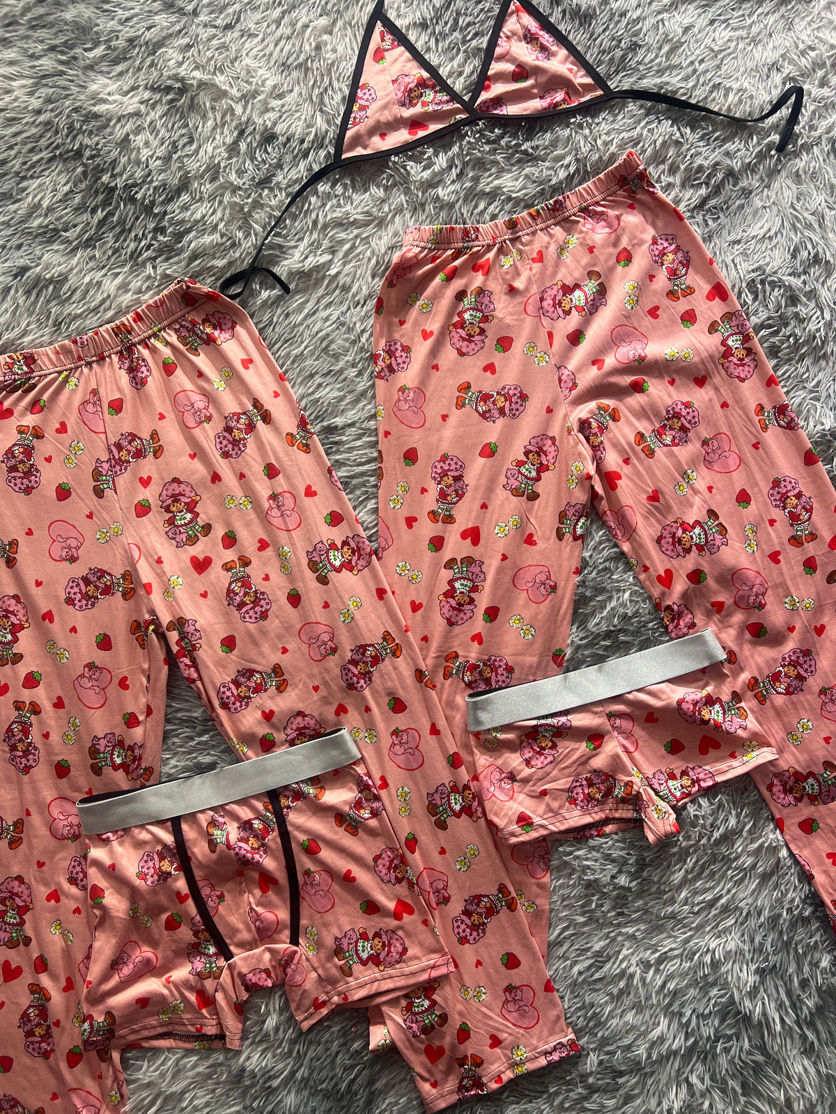 Rosita Fresita Clasica Pijama De 5 Piezas