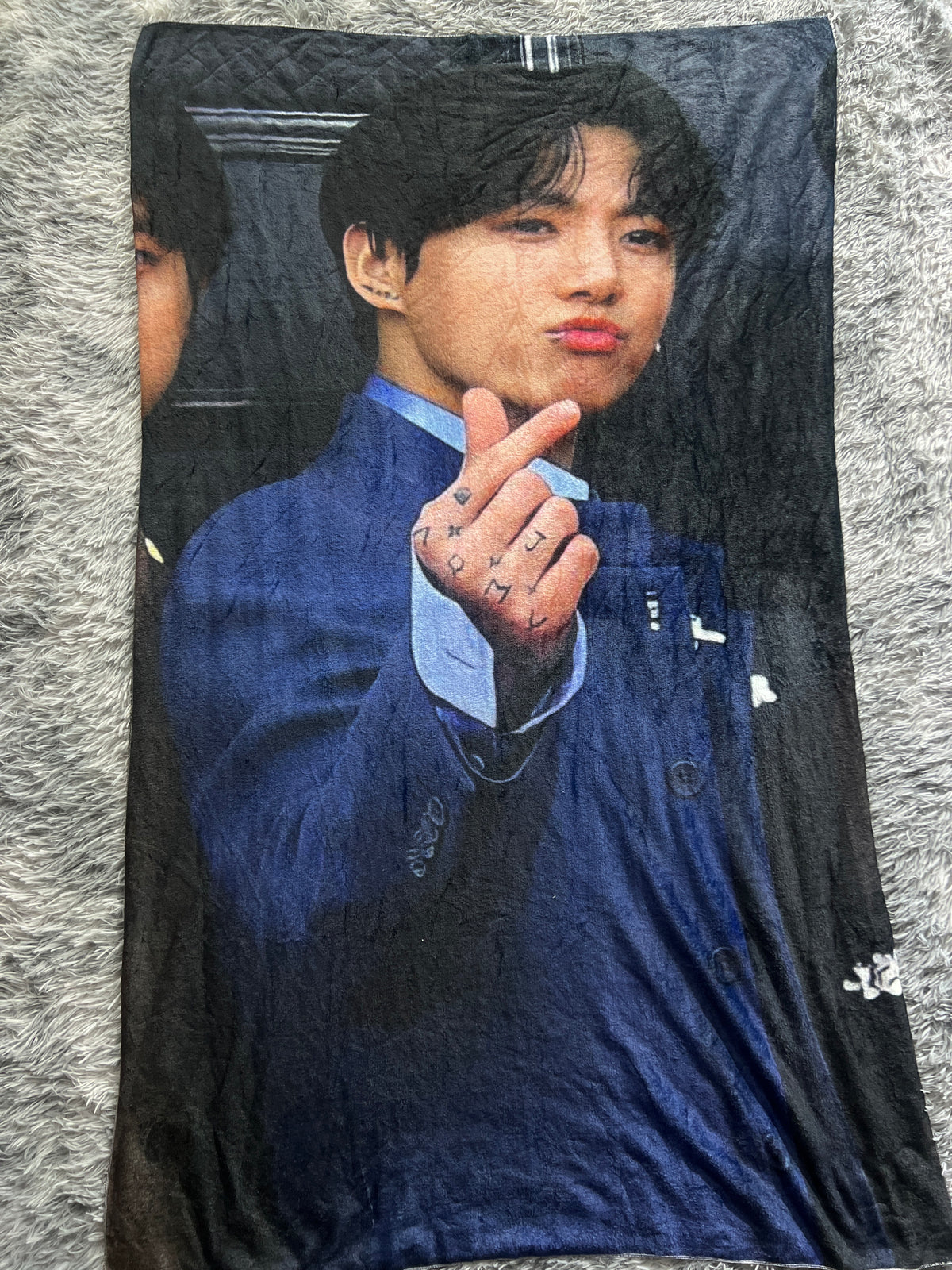 Jungkook Corazón Coreano Frazada