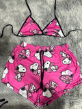 Snoopy Rosa Top Con Short Brush