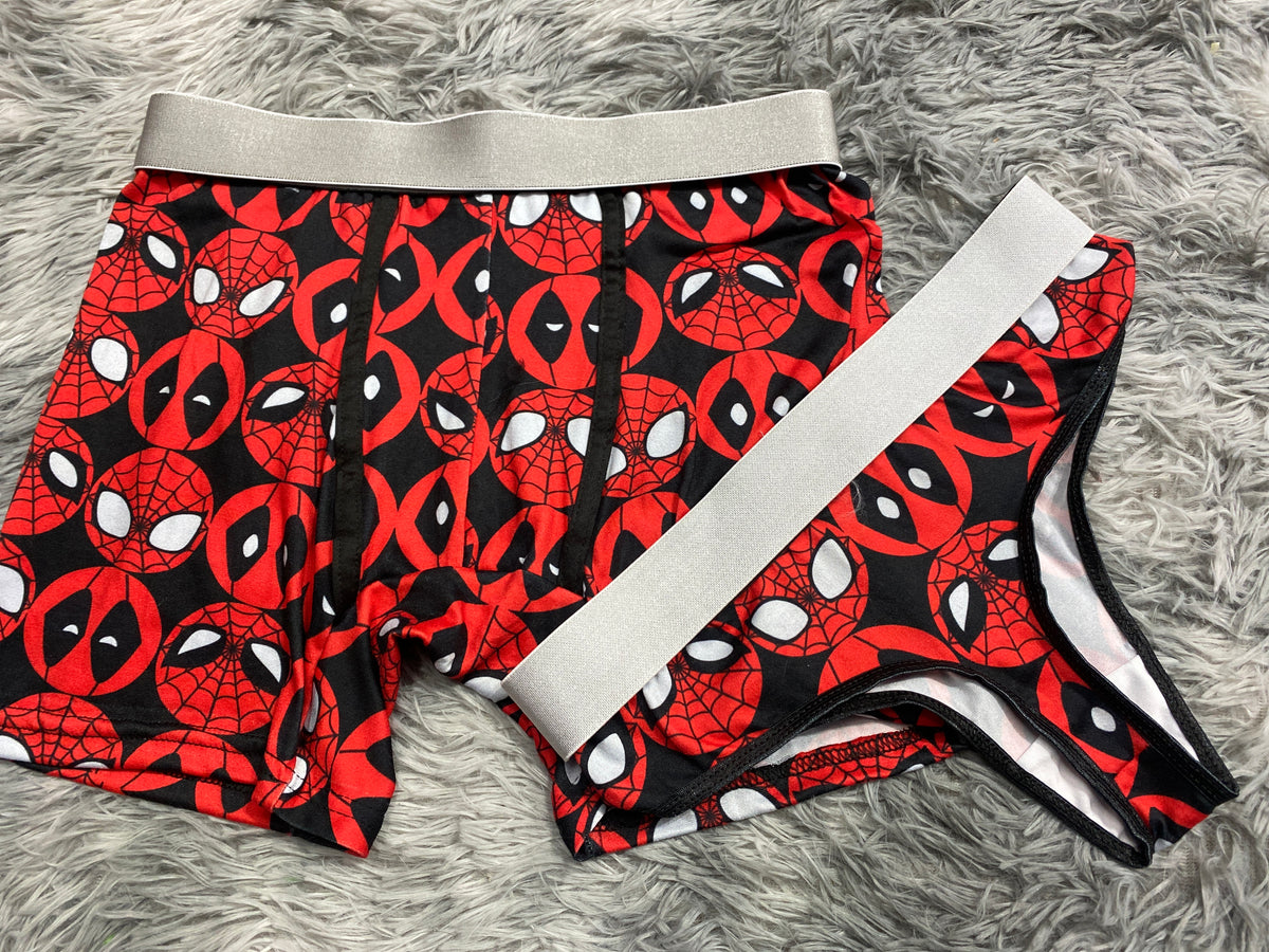 Spiderman Y Deadpool Duo XL Con Tanga