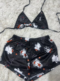 Hello Kitty Halloween Top Con Short Unitalla De Brush