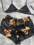 Osos Top Con Short Afelpado