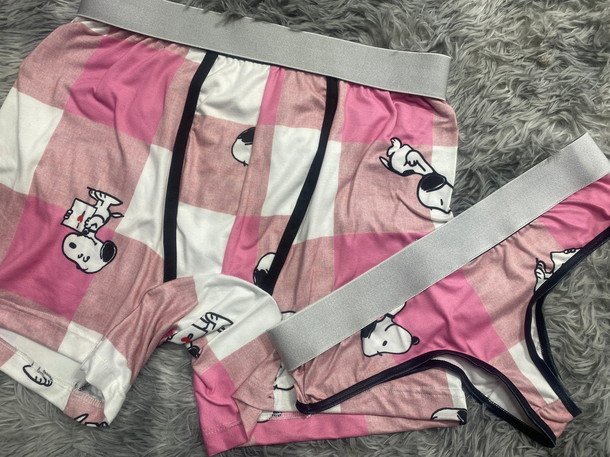 Snoopy Cuadro Rosas Duo XL Con Tanga