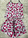 Hello Kitty Vaca Blusa Con Short