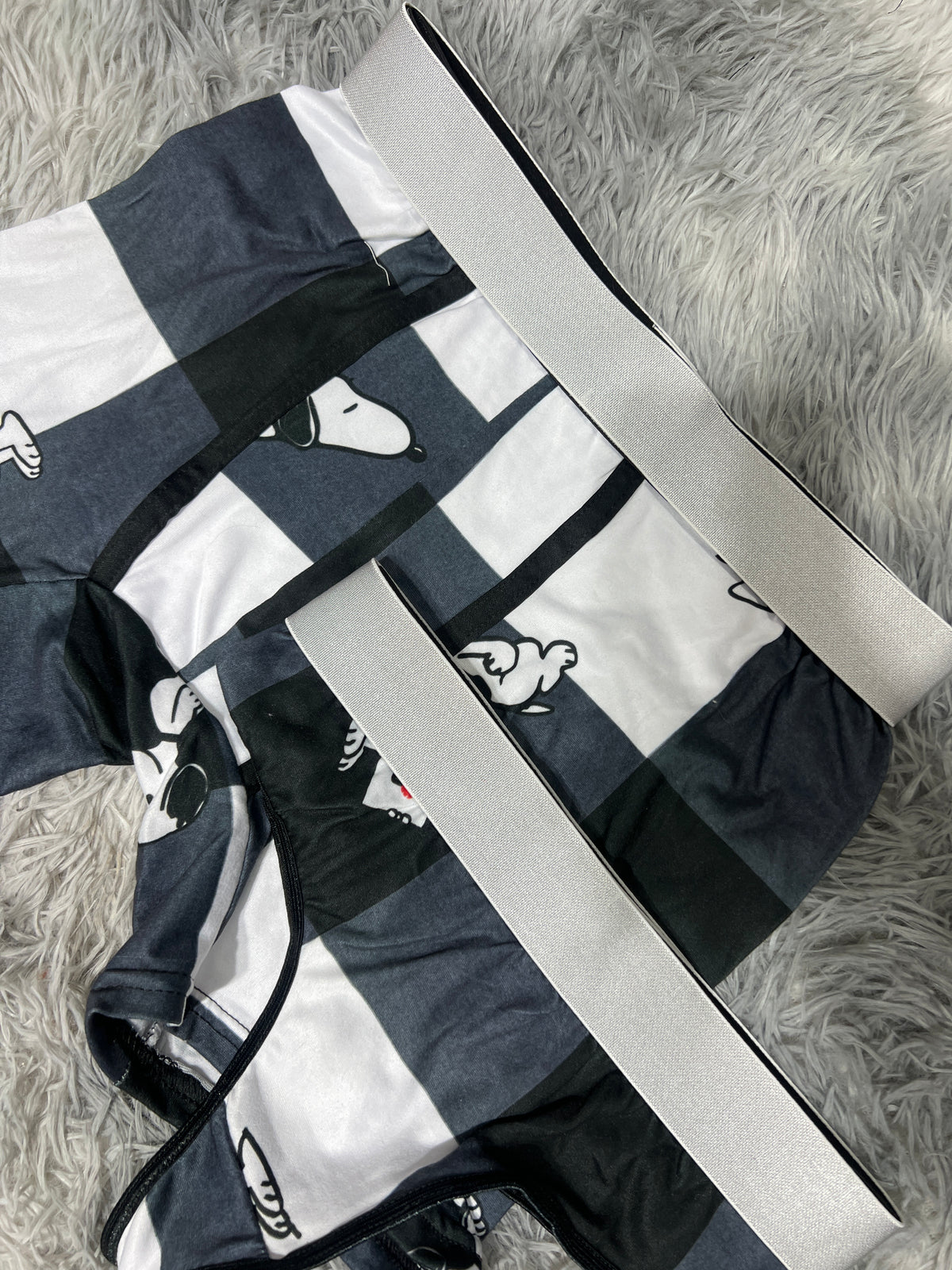 Snoopy Cuadros Negros Duo Unitalla Con Tanga