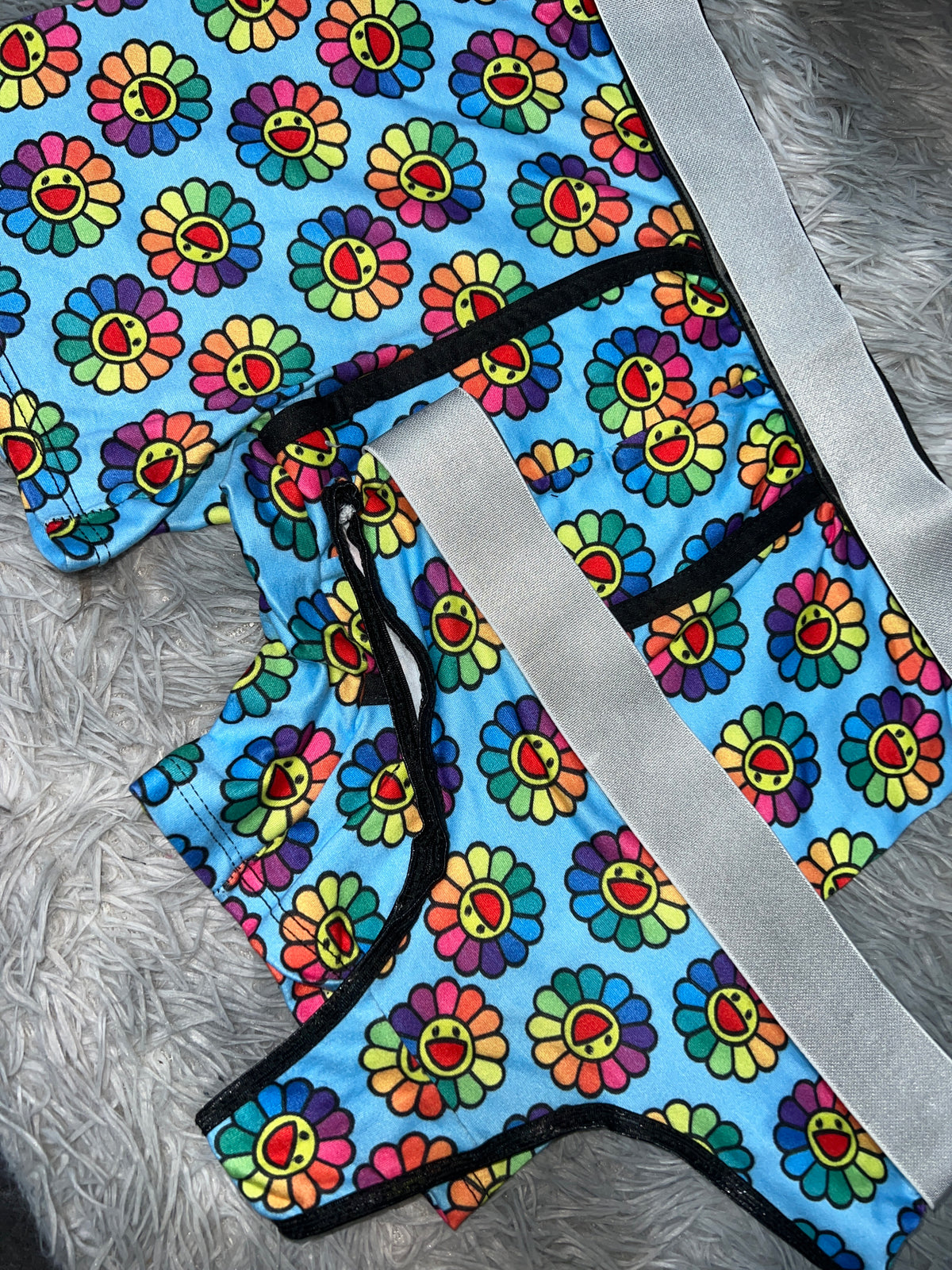 Flores De Colores Duo Unitalla Con Tanga