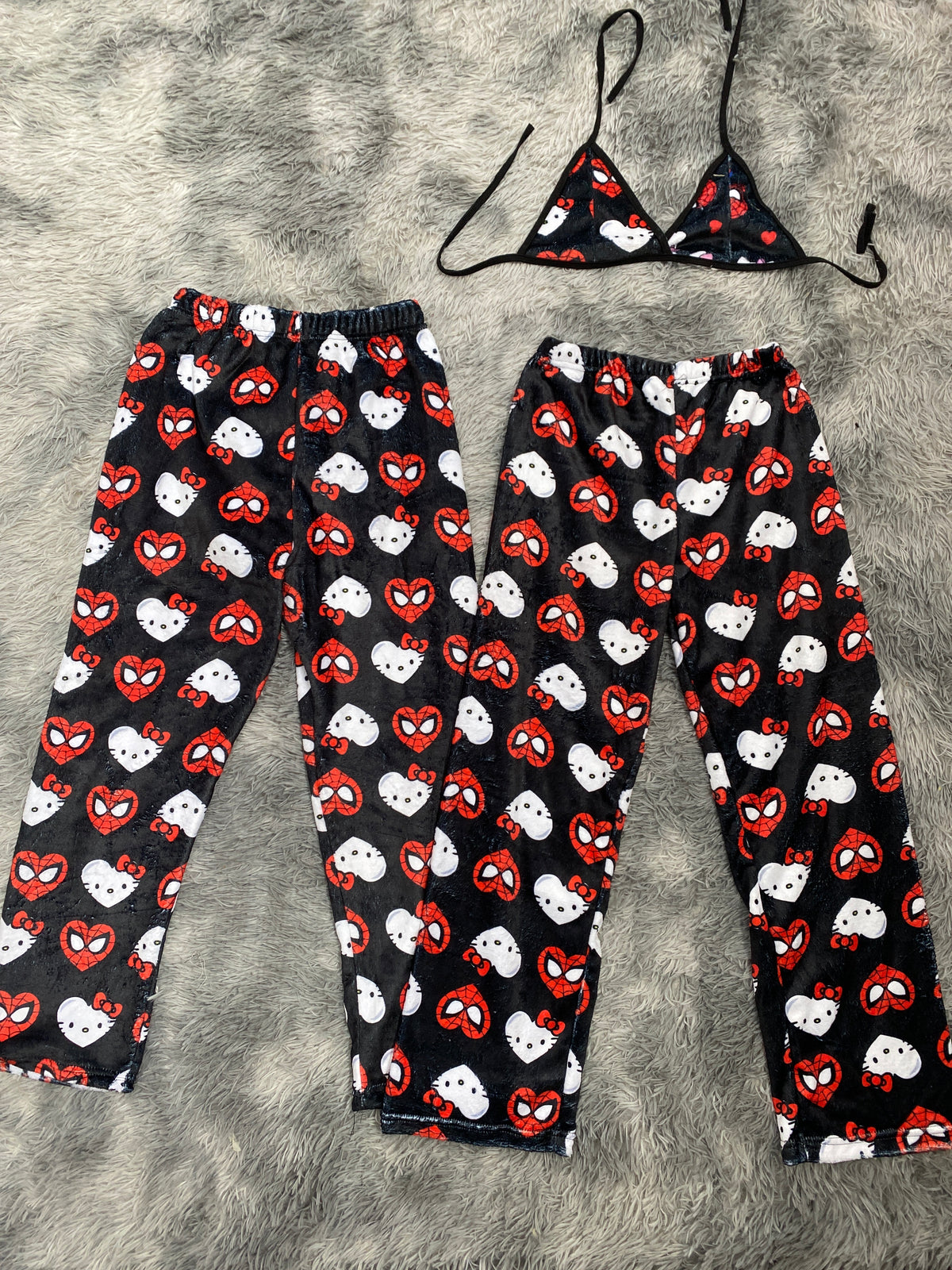 Spiderkitty Pijama Afelpada