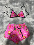 Rosita Fresita Gatito Top Con Short Brush