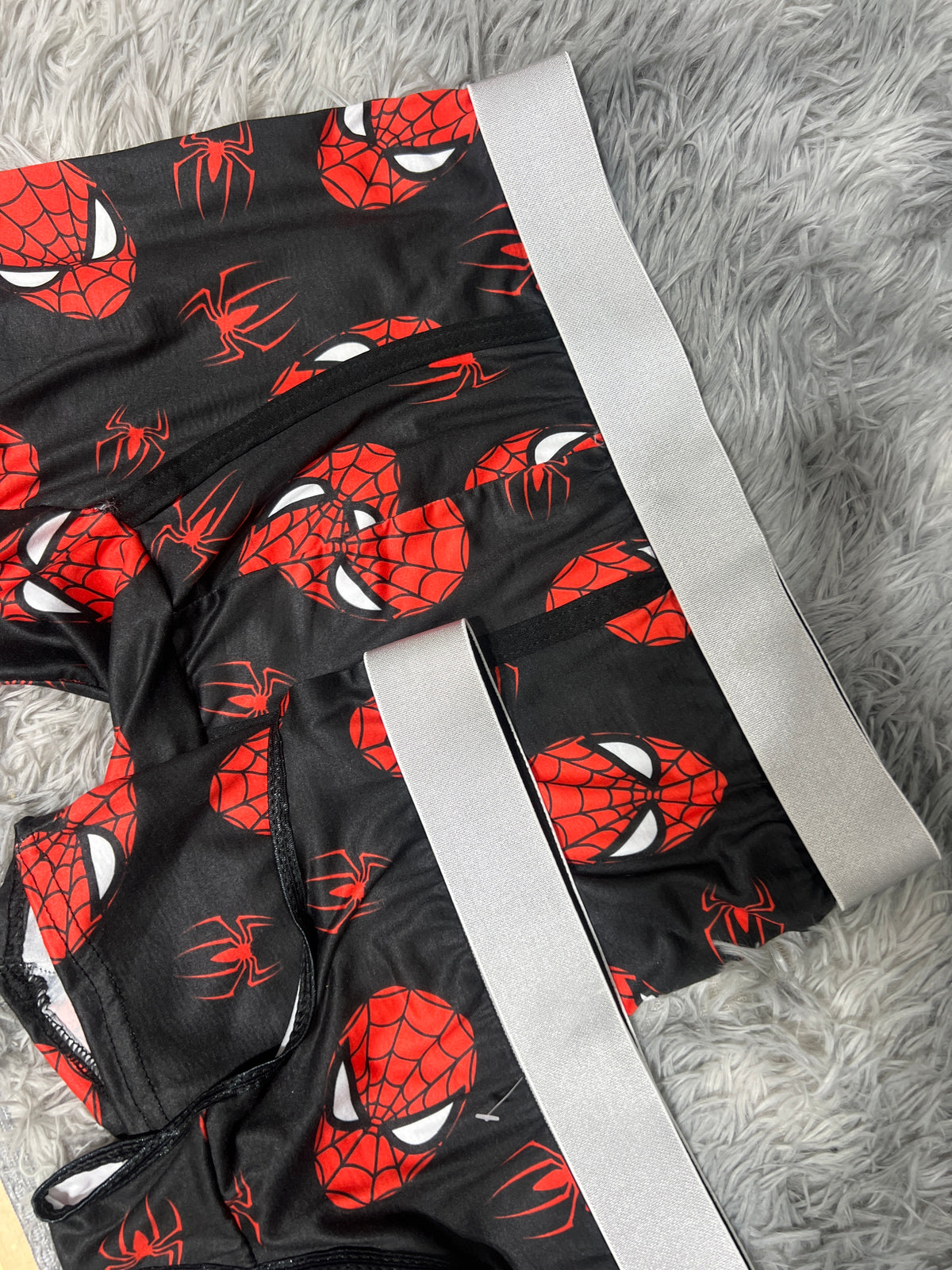 Spiderman Araña Fondo Negro Duo Unitalla Con Tanga