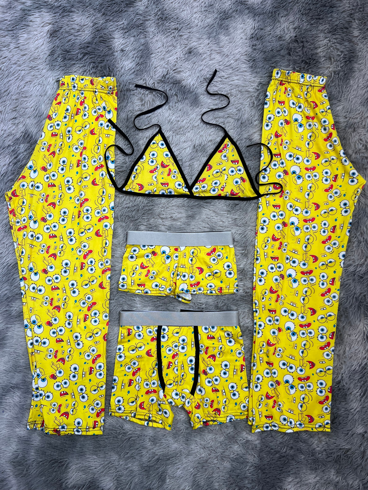 Bob Esponja Caras Chistosas Pijama De 5 Piezas