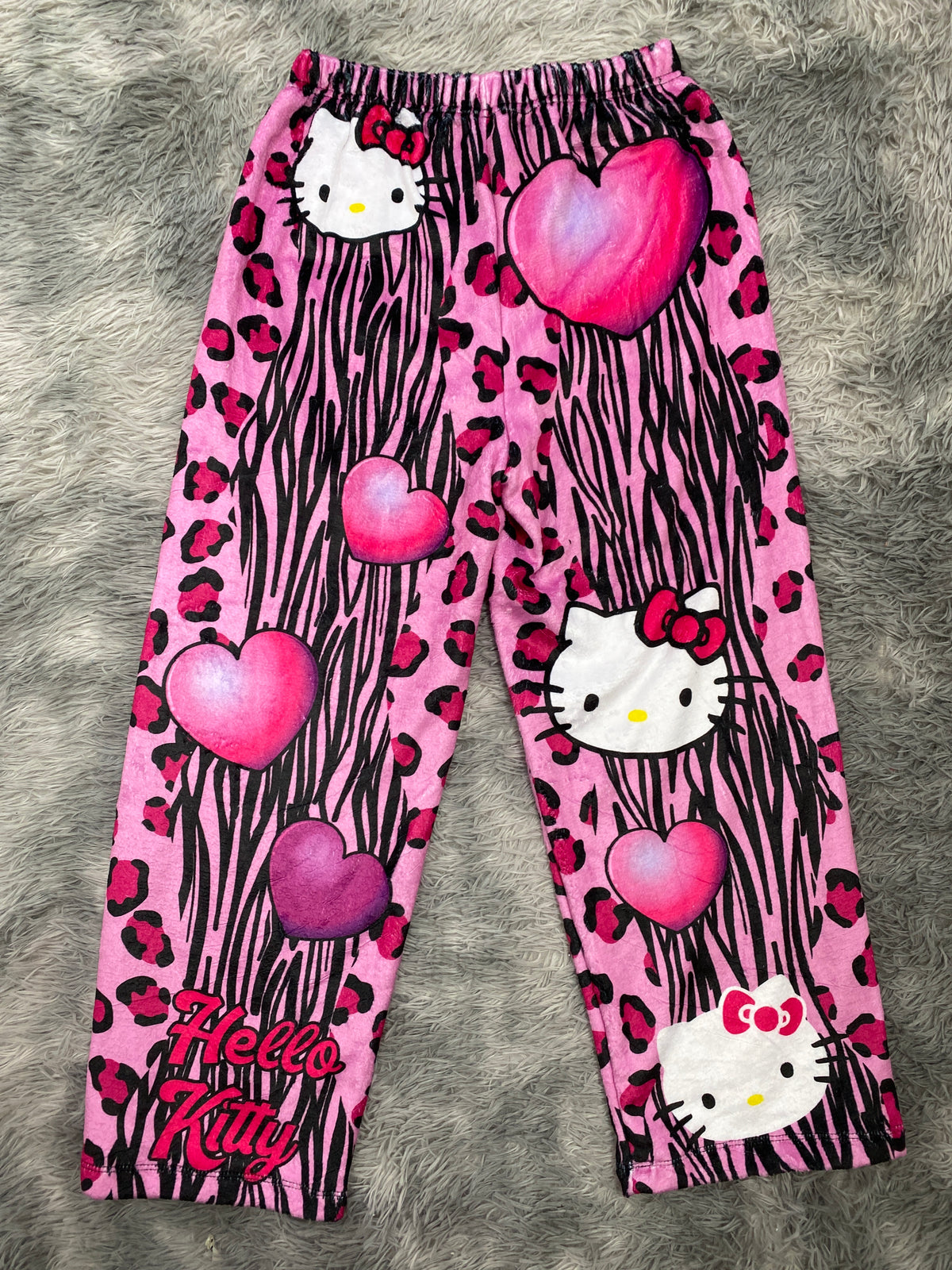 Hello Kitty Rayas Y Corazones Pantalón De Pijama Dama