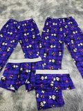 Kuromi Cuadros Morados Pijama De 5 Piezas