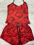 Hello Kitty Rojo Blusa Con Short