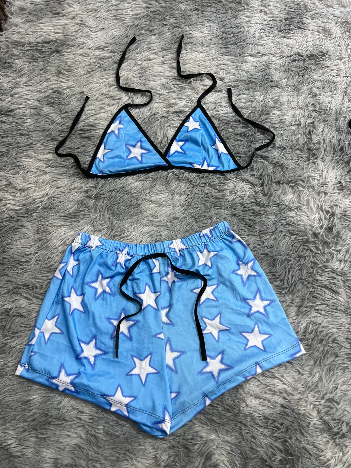 Estrellas Azules Top Con Short Brush