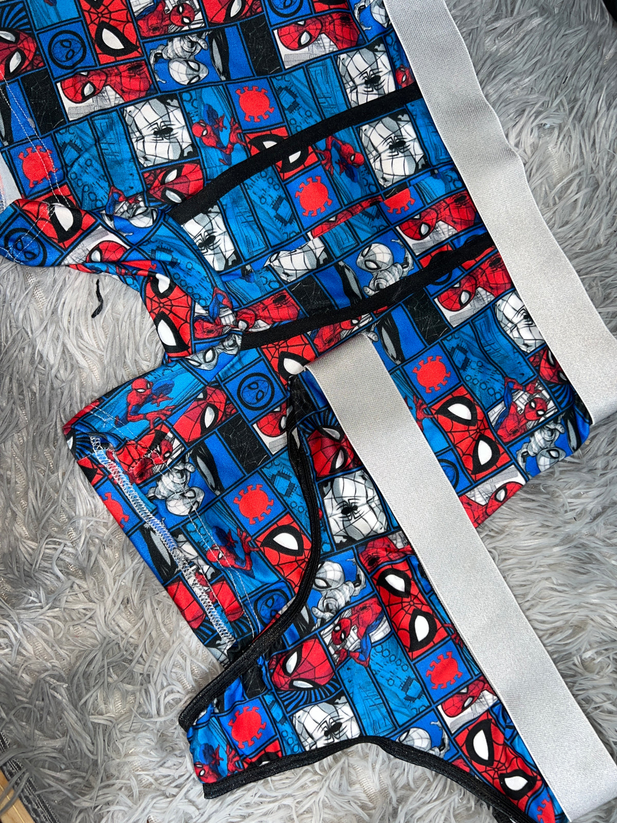 Spiderman Azul Duo Unitalla Con Tanga
