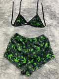 Marihuana Top Con Short Afelpado