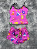Ositos Carinosos Fondo Rosa Blusa Con Short