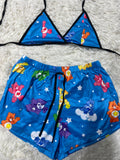 Osos Carinosos Azul Top Con Short Brush