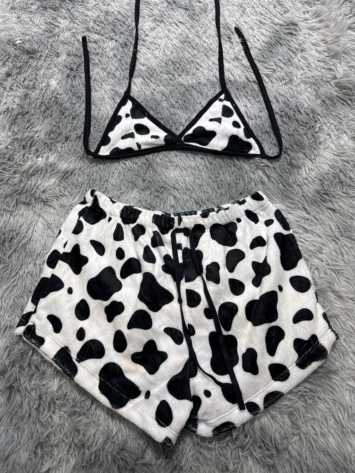 Vaca Top Con Short Afelpado