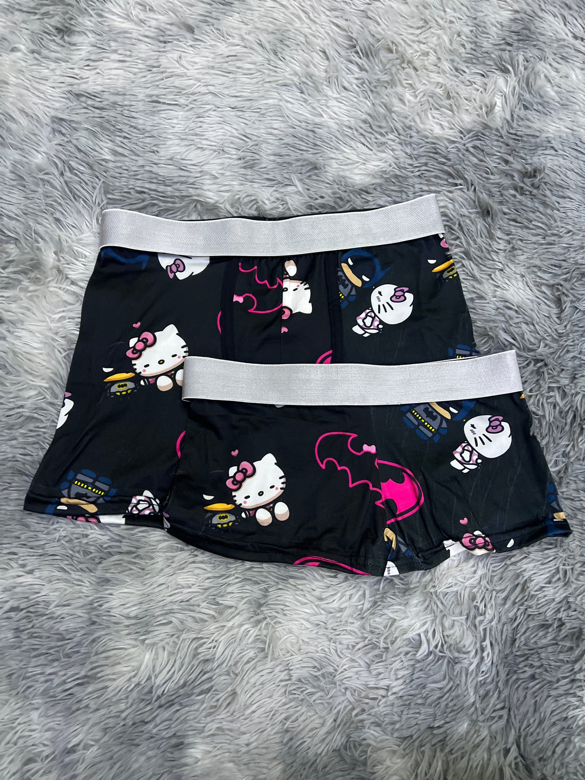 Hello Kitty Y Batman Print Negro Duo Con Boxer Unitalla
