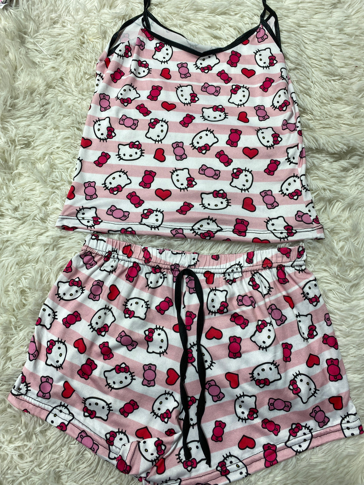 Hello Kitty Caramelos Blusa Con Short
