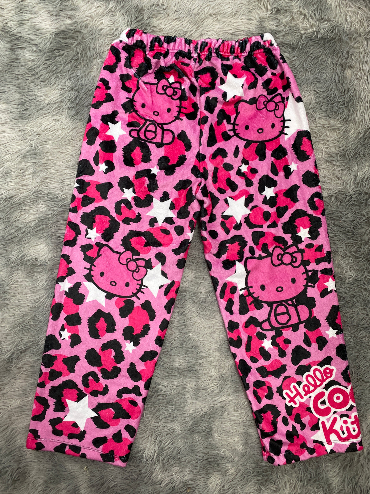 Hello Kitty Estrellas Animal Print Rosa Pantalón De Pijama Dama